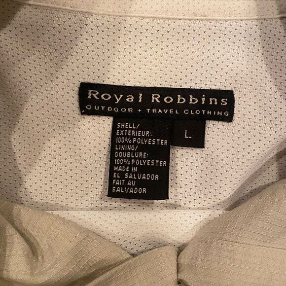 Royal Robbins Distant Travelers Long Sleeve Fishing Outdoor Shirt Size Large - Picture 7 of 10